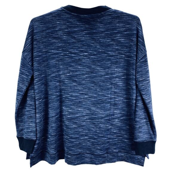 Secret Treasures Blue Polyester Rayon Spandex Long Sleeve Shirt Womens 12-14 L/G - Picture 2 of 5